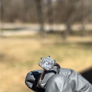3CT AUTHENTIC MOISSANITE DIAMOND RING